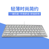 Factory Direct Sales Wired Gaming Keyboard Mini Ultra-Thin Computer Laptop USB E-Sports Typing Small