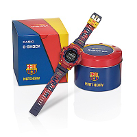 CASIO卡西歐 G-SHOCK 藍牙 跑步運動 巴塞隆納足球俱樂部 Matchday 聯名錶款 GBD-100BAR-4_49.3mm