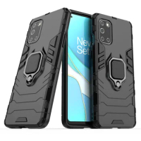 Shockproof Bumper For OnePlus 8T Case For OnePlus 8T 8 7 Pro Silicone Armor Hard PC Stand Protective Phone Cover For OnePlus 8T