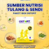 Ostofit 1BOX Susu Herbal Atasi Asam Urat Nyeri Sendi Pegal Linu Tulang Reumatik 200gr Sumber Nutrisi