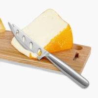 Stainless Steel Cutlery Knife Cheese Knife Cheese Server with Holes Cake Butter Cheese Slicer Fruit Vegetable Kitchen Bar