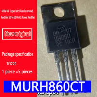 5PCSMURH860CT UH860 brand new original spot TO220 600V 8A Super Fast Glass Passivated Rectifier 50 to 600 Volts Power Rectifier