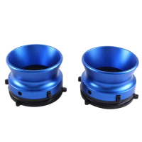 1 Pair NAB Hub Adapters Professional Polished Aluminum Alloy 10 Inch Opener for Studer ReVox for Akai for Teac(Blue)