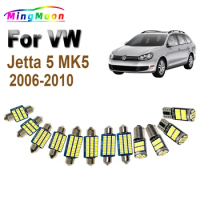14Pcs Canbus LED Bulb Accessories For Volkswagen VW Jetta 5 MK5 2006 2007 2008 2009 2010 Interior Map Trunk Dome Light Kit