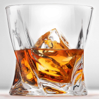 Alat Dapur Cups Gelas Whisky Crystal Old-Fashioned Rock Glass 300ml - GW-300 - Transparent Bar