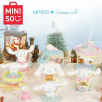 Sanrio Cinnamoroll Sweetheart Paradise Series Kawaii Blind Box Anime Peripheral Cartoon Model Ornament Children Gifts MINISO