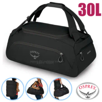 【美國 OSPREY】Daylite Duffel 30L 超輕三用式旅行裝備袋背包(可後背/肩背/手提)/黑