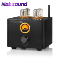 Nobsound B100 HiFi Bluetooth 5.0 Valve Tube Amplifier Optical/Coaxial Integrated Amp Audio Receiver USB DAC Power Amp 25W×2