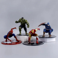 Avengers Spiderman Captain America Hulk Iron Man Marvel Action Figure PVC