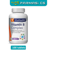 VitaHealth Vitamin B Complex 100 tablets EXP:11/2026 [ Vita Health B1 B2 B3 B5 B6 B12 Folic Acid Zin
