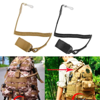 backpack bag rope lanyard Molle Airsoft coil sling military gun handgun shooting hunt pistol tool elastic belt spring strap