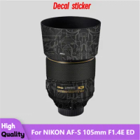 For NIKON AF-S 105mm F1.4E ED Camera Lens Skin Anti-Scratch Protective Film Body Protector Sticker AF-105 F/1.4E ED