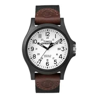 Jam Tangan Pria Timex Expedition Acadia TW4B08200 Indiglo White Dial Black Nylon Strap Multicolor