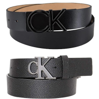 Calvin Klein 凱文克萊 CK 經典LOGO 皮革 男生皮帶 男士腰帶(美國原廠正品)