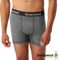 【SmartWool】男 美麗諾羊毛控溫四角內褲.平口內褲.吸濕透氣貼身內著.衛生褲(SW016996-084 中性灰)