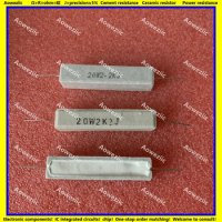 10Pcs RX27 Horizontal cement resistor 20W 2.2K ohm 20W2K2J 20W2.2KJ 2200ohm Ceramic Resistance precision 5% Power resistance