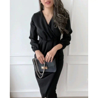 gamis pesta eca scuba terbaru Wanita Panjang Formal Gaun Hitam