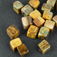 Natural Pietersite Smooth Tiger's Eye Dice Cube Semi-precious Stones Collection Specimen Aromatherapy Diffuser Witchcraft Ouija