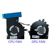New CPU GPU Cooling Fan for HP OMEN 3pro TPN-Q194 15-CE Cooler Radiator Replacement Laptop Parts