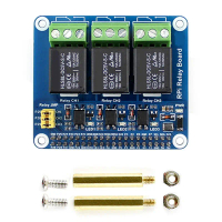 Bảng mở rộng rơ le 3 kênh, dành cho Raspberry Pi 5 / 4B, với cách ly Optocoupler, Tương thích với Ra
