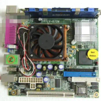 100% OK Original Brand IPC Embedded Mainboard LV-670M LV-670 Industrial Motherboard Mini-ITX with CPU RAM