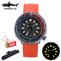 Heimdallr Titanium Watch Men Sapphire Glass 200M Waterproof NH35 Automatic Mechanical Wristwatch Luminous Mens Dive Watches Tuna