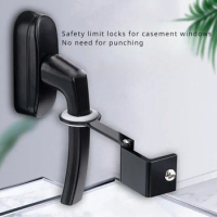 Casement Window Limiter Window Windproof Fixed Brace Child Safety Latch Does Not Require Punching Convenient Window Lock