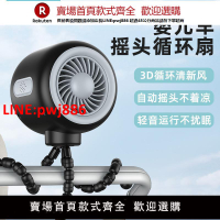【高品質超低價】OPOLAR 八爪魚嬰兒車小風扇可搖頭寶寶bb手推車小型空氣循環電風扇兒童便攜式充電續航外出夾子無葉電扇靜音