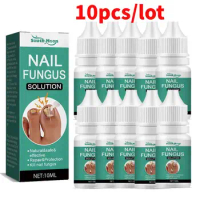 10pcs Extra Strong Nail Fungus Treatment Serum Essence Oil Feet Repair Essence Anti Toe Infection Gel Cream Removal Nails Fungal