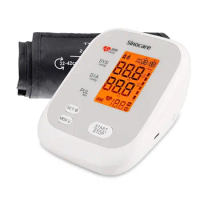 Sinocare Blood Pressure Monitor Meter Upper Arm Automatic Digital BP Machine Sphygmomanometer Heart Rate