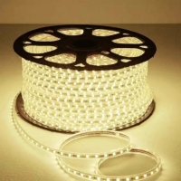 Led Strip Selang 220V 3528 NVC High Quality 3000K Warm White 100 Meter