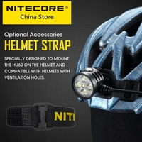 Original Nitecore HU60 Bike Headlamp Handle Bar Mount 31~35mm Handlebar Headlight Helmet Starp Set with Remote Control