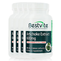 【美國Bestvite】必賜力朝鮮薊萃取膠囊4瓶組(90顆/瓶)