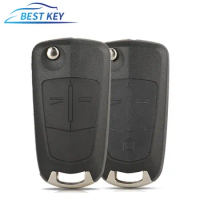 BEST KEY Flip Remote Folding Car Key Cover Fob Case Shell For Corsa D Vectra C Zafira Astra Vectra Signum Vauxhall Opel Astra H