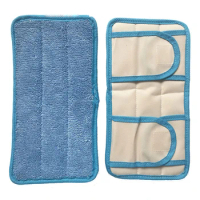 Reusable Wet and Dry Cleaning Pad Mop Pad with Magic Fabric Straps Gift for Friends Family Members