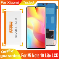 Tested 6.47'' Display For Xiaomi Mi Note 10 Lite LCD Touch Screen Digitizer Assembly Replacement For Mi Note 10 Lite Display
