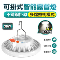 【FJ】懸掛式智能LED露營燈/照明燈L15(USB充電式30W)