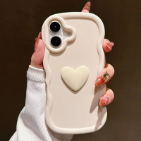 เคสโทรศัพท์ลายแมคคารูนแบบคลื่น สีพื้นด้าน ลายหัวใจ สำหรับ Vivo T4X/T4/T3X/T3 Lite/Ultra/T2X/T2 Pro/T