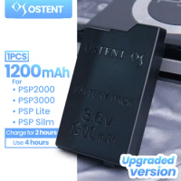 OSTENT High Quality Real Capacity 1200mAh 1400mAh 3.6V Lithium Ion Battery Pack Replacement for Sony PSP 2000/3000 PSP-S110