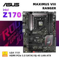 ASUS ROG MAXIMUS VIII RANGER+i3 6100 Motherboard KIt with Intel Z170 Chipset LGA1151 Socket Supports Core i7/i5/i3/Pentium