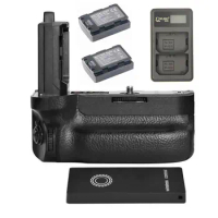 VG-C4EM Vertical Battery Grip with Remote Control + 2pcs NP-FZ100 Battery + 1pcs BC-QZ1 LCD Dual USB Charger for Sony a9II a7RIV
