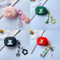 Cartoon Cute For OPPO Enco Air 2i / buds2 Case flower Silicone Earphone Cover with Keychain Accessory Box for OPPO Enco buds2 2