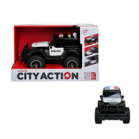 Cruzer City Action Friction Jeep Police Scale 1:16