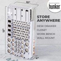 Battery Organizer Storage Case Holds 93 Batteries Various Sizes for AA,AAA,C,D 9-Vol Battery Box Bat
