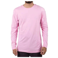 KAOS OBLONG LENGAN PANJANG POLOS T SHIRT PRIA WANITA LAKI CEWEK T-SHIRT DEWASA COWOK WARNA HITAM PUT