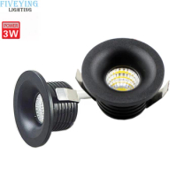 10pcs/Lot Round 3W COB Micro LED Downlights Lamps include led driver AC85-265V Aluminum body indoor use