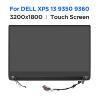 for Dell XPS 13 9343 9350 9360 P54G 3200x1800 13.3 Inch Lcd Touch Screen Digitizer Complete Assembly Replacement
