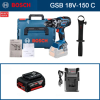 Bosch GSB 18V-150C Cordless Drill Heavy Duty Brushless Electric Drill Hammer Rechargeable Driver Screwdriver Impact Drilling