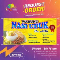 Spanduk Banner Warung Nasi Uduk 150x75