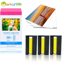 Compatible For Canon Selphy Ink and Paper CP1300,KP-108IN Selfie Printer Paper and Ink For Canon CP1200 CP1000 CP910 CP800 CP780